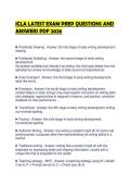 ICLA LATEST EXAM PREP QUESTIONS AND ANSWERS PDF 2026&period;&NewLine;&NewLine;