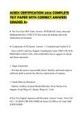 ACEDS CERTIFICATION 2026 COMPLETE&NewLine;TEST PAPER WITH CORRECT ANSWERS&NewLine;GRADED A&plus;