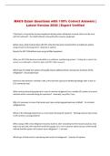 MACS Exam Questions with 100&percnt; Correct Answers &vert; &NewLine;Latest Version 2026 &vert; Expert Verified 