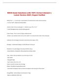 MACS Exam Questions with 100&percnt; Correct Answers &vert; &NewLine;Latest Version 2026 &vert; Expert Verified 