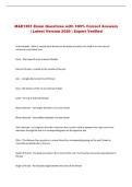MAE 1351 Exam Questions with 100&percnt; Correct Answers &vert; &NewLine;Latest Version 2026 &vert; Expert Verified 