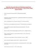 Maryville University Advanced Pathophysiology Exam Questions with 100&percnt; Correct Answers &vert; Latest Version 2026 &vert; Expert Verified 