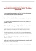 Maryville University Advanced Pathophysiology Exam Questions with 100&percnt; Correct Answers &vert; Latest Version 2026 &vert; Expert Verified 