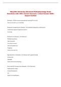 Maryville University Advanced Pathophysiology Exam Questions with 100&percnt; Correct Answers &vert; Latest Version 2026 &vert; Expert Verified 