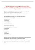 Maryville University Advanced Pathophysiology Exam Questions with 100&percnt; Correct Answers &vert; Latest Version 2026 &vert; Expert Verified 