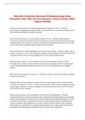 Maryville University Advanced Pathophysiology Exam Questions with 100&percnt; Correct Answers &vert; Latest Version 2026 &vert; Expert Verified 