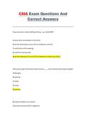 CSIA Certification Exam &ndash; Practice Questions and Answers Study Guide