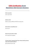 CSIA Certification Exam &ndash; Complete Questions and Answers Study Guide