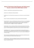 Missouri Title Producer   Exam Questions with 100&percnt; Correct Answers &vert; Latest Version 2026 &vert; Expert Verified 
