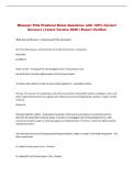 Missouri Title Producer   Exam Questions with 100&percnt; Correct Answers &vert; Latest Version 2026 &vert; Expert Verified 