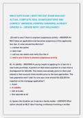 NMLS SAFE EXAM &vert;&vert; MOST RECENT EXAM 2026-2027 &NewLine;ACTUAL COMPLETE REAL EXAM QUESTIONS AND &NewLine;CORRECT ANSWERS &lpar;VERIFIED ANSWERS&rpar; ALREADY &NewLine;GRADED A&plus; &vert; BRAND NEW&excl;&excl; JUST RELEASED&excl;&excl;