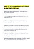 NAVY CS LATEST EXAM PREP QUESTIONS AND ANSWERS PDF 2026&period;&NewLine;&NewLine;