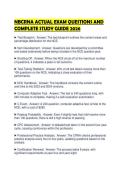 NBCRNA ACTUAL EXAM QUESTIONS AND COMPLETE STUDY GUIDE 2026&period;&NewLine;&NewLine;
