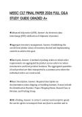 MSIS 4123 QUIZ 2 ACTUAL PAPER 2026&NewLine;QUESTIONS WITH VERIFIED ANSWERS&NewLine;GRADED A&plus;