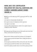 MUSIC 2MT3 TEST FINAL PAPER 2026 TESTED&NewLine;QUESTIONS WITH FULL SOLUTION GRADED&NewLine;A&plus;
