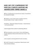 MUSIC 2MT3 TEST EXAM SCRIPT 2026 TEST&NewLine;PAPER QUESTIONS AND SOLUTIONS GRADED&NewLine;A&plus;