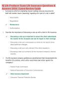NJ Life Producer Exam Life Insurance Questions & &NewLine;Answers 2026 &vert; Latest Review Guide