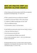 MUSIC 2MT3 CERTIFICATION TEST 2026&NewLine;QUESTIONS WITH SOLUTIONS GRADED A&plus;
