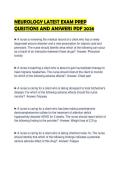 NEUROLOGY LATEST EXAM PREP QUESTIONS AND ANSWERS PDF 2026&period;&NewLine;&NewLine;
