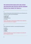 FNP CERTIFICATION EXAM LATEST 2026 UPDATE &NewLine;100 QUESTIONS AND DETAILED VERIFIED ANSWERS &NewLine;FROM ACTUAL EXAMS TEST GRADE A&plus; 