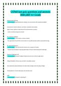 CS 7643 &ndash; Quiz 2 CS 7643 Quiz 5 Part 2 &lpar;P2&rpar;CS 7643 &ndash; Last Quiz 2026&sol;2027 A&plus; Grade Study Guide&colon; Questions & AnswersQuiz Bundles 