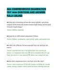 AEA COMPREHENSIVE EXAMINATION&NewLine;TEST 2026 QUESTIONS AND ANSWERS&NewLine;FULLY SOLVED&NewLine;