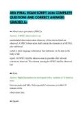 AEA FINAL EXAM SCRIPT 2026 COMPLETE&NewLine;QUESTIONS AND CORRECT ANSWERS&NewLine;GRADED A&plus;