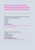 USMLE STEP 1 PRACTICE LATEST EXAM 2026 &NewLine;UPDATE 100 QUESTIONS AND DETAILED VERIFIED &NewLine;ANSWERS FROM ACTUAL EXAMS TEST GRADE A&plus;