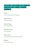 AFC ACTUAL TEST PAPER 2026 COMPLETE&NewLine;QUESTIONS AND CORRECT ANSWERS&NewLine;GRADED A&plus;