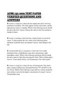 AFSB 152 2026 TEST PAPER&NewLine;VERIFIED QUESTIONS AND&NewLine;ANSWERS&NewLine;