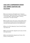 AGILE SAFE COMPREHENSIVE REVIEW&NewLine;2026 VERIFIED QUESTIONS AND&NewLine;SOLUTIONS&NewLine;