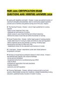 NUR 2206 CERTIFICATION EXAM QUESTIONS AND VERIFIED ANSWERS 2026&period;&NewLine;&NewLine;