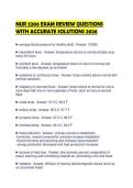 NUR 2206 EXAM REVIEW QUESTIONS WITH ACCURATE SOLUTIONS 2026&period;&NewLine;&NewLine;