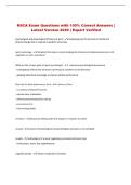 NSCA Exam Questions with 100&percnt; Correct Answers &vert; Latest Version 2026 &vert; Expert Verified 