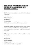 NAFC NUTRITION CERTIFICATION&NewLine;CERTIFICATION SCRIPT 2026 QUESTIONS&NewLine;WITH SOLUTIONS GRADED A&plus;