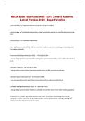 NSCA Exam Questions with 100&percnt; Correct Answers &vert; Latest Version 2026 &vert; Expert Verified 