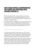 NAFC NUTRITION CERTIFICATION&NewLine;ACTUAL EXAM PAPER 2026 QUESTIONS&NewLine;WITH ANSWERS GRADED A&plus;