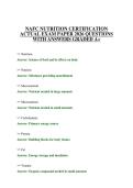NAFC EXAMS BUNDLE COMPREHENSIVE&NewLine;TEST PAPER 2026 QUESTIONS WITH&NewLine;ANSWERS GRADED A&plus;