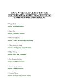NAFC EXAMS BUNDLE CERTIFICATION&NewLine;REVIEW SET 2026 QUESTIONS WITH&NewLine;ANSWERS GRADED A&plus;