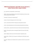 NSCA Exam Questions with 100&percnt; Correct Answers &vert; Latest Version 2026 &vert; Expert Verified 
