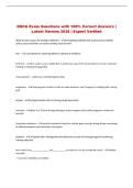 NSCA Exam Questions with 100&percnt; Correct Answers &vert; Latest Version 2026 &vert; Expert Verified 