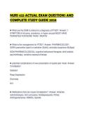 NURS 623 ACTUAL EXAM QUESTIONS AND COMPLETE STUDY GUIDE 2026&period;&NewLine;&NewLine;