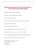 NSCA Exam Questions with 100&percnt; Correct Answers &vert; Latest Version 2026 &vert; Expert Verified 