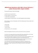 NSCA Exam Questions with 100&percnt; Correct Answers &vert; Latest Version 2026 &vert; Expert Verified 