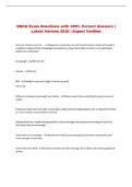 NSCA Exam Questions with 100&percnt; Correct Answers &vert; Latest Version 2026 &vert; Expert Verified 