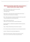 NSCA Exam Questions with 100&percnt; Correct Answers &vert; Latest Version 2026 &vert; Expert Verified 