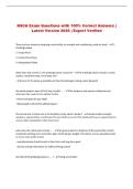 NSCA Exam Questions with 100&percnt; Correct Answers &vert; Latest Version 2026 &vert; Expert Verified 
