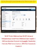 NR 507 Week 4 Midterm Exam NR-507 Advanced Pathophysiology Actual Week 4 Midterm Exam Complete 1-100 Exam Questions Proctored via Examplify Chamberlain University With Correct Answers &vert; 100&percnt; Pass Guaranteed &vert; Graded A&plus;