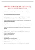 NSCA Exam Questions with 100&percnt; Correct Answers &vert; Latest Version 2026 &vert; Expert Verified 