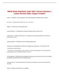NSCA Exam Questions with 100&percnt; Correct Answers &vert; Latest Version 2026 &vert; Expert Verified 